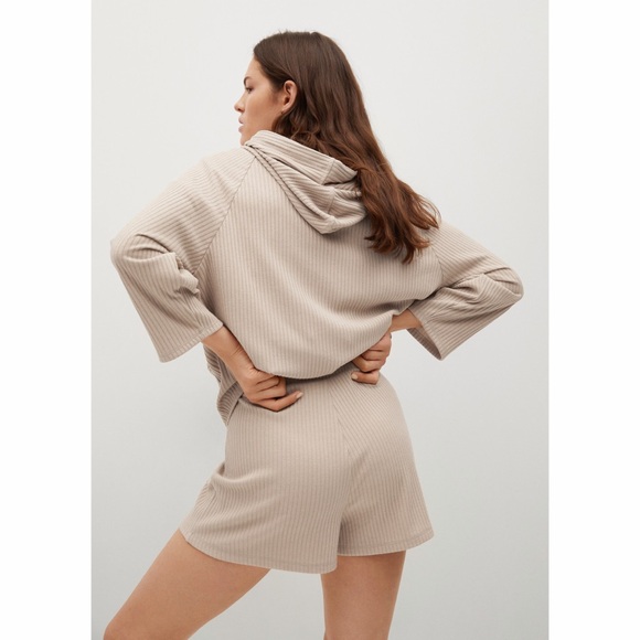 Mango Ribbed knitted Shorts - Picture 5 of 11